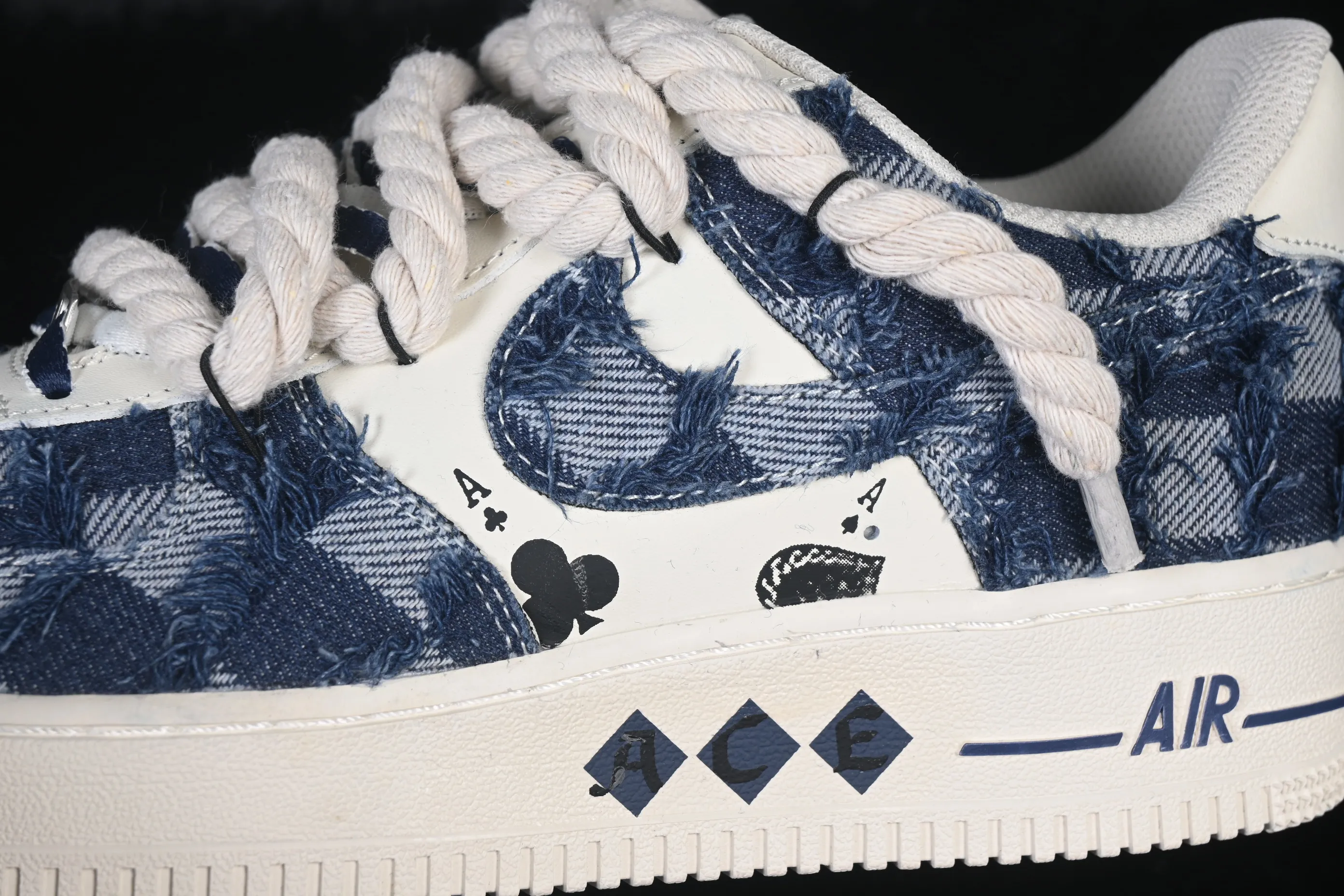 All categories Nk Air Force 1 Air Force series Nk Air Force 1 Low Air Force low-top Nike Air Force 1'07 Low "ACE" Hand-painted graffiti Poker cowboy Air Force 1 low-top casual sneakers FB0607-909